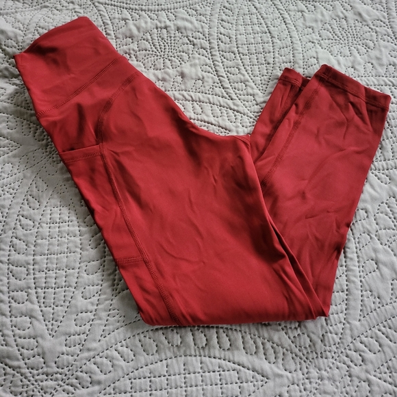 Zyia Active Red Pocket High Rise Capri - Picture 1 of 4